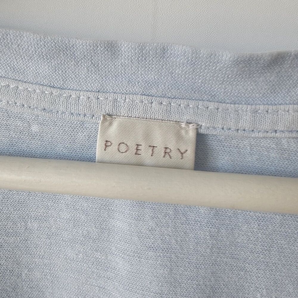poetry short sleeve with pockets Hemp Cotton Lagenlook Flowy dress size 2 - Picture 6 of 7